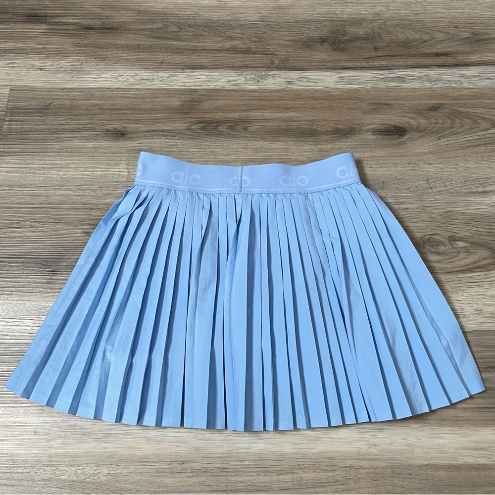 ALO Yoga Light Blue Pleated Tennis Skirt - Picture 5 of 6